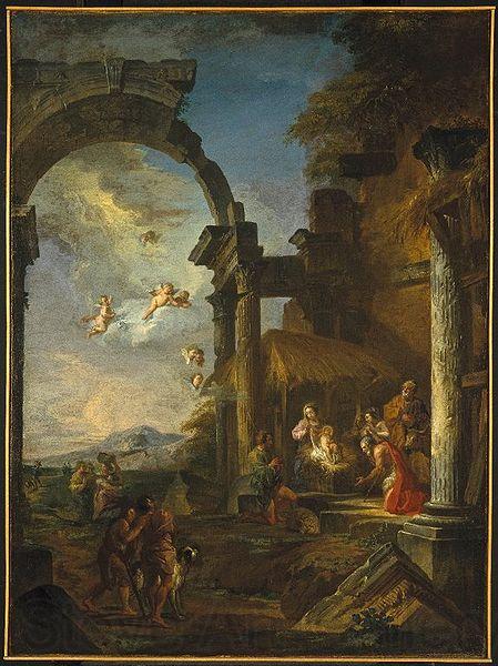 Panini, Giovanni Paolo Adoration of the Shepherds Germany oil painting art